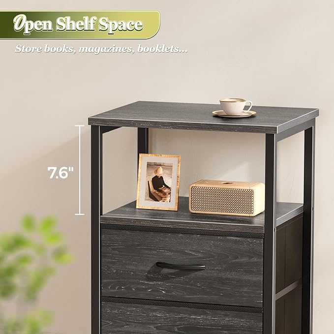 Huuger Night Stand Set of 2, Nightstand - Image 9