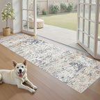 DMOYEST Washable Runner Rug for Hallway: 2x6 Neutral Modern Abstract Low Pile - Image 5