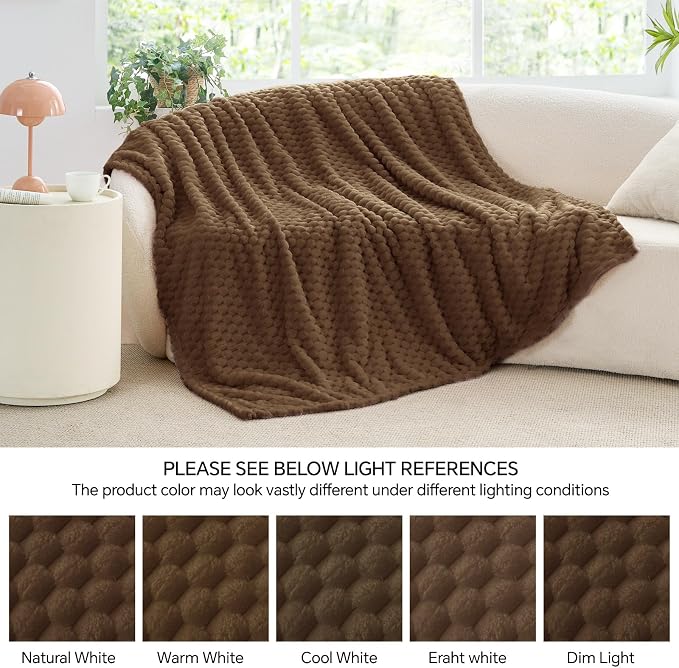BEDELITE Brown Large Throw Blanket - Image 7