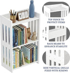 HAYOFAMY Bookshelf, Bookcase for Small Spaces, 3 Tier White Book Organizer - Image 7