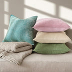 decorUhome Summer Couch Euro Sham Throw Pillow Covers 22x22 Set of 2, - Image 8