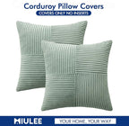 MIULEE Greyish Green Decorative Throw Pillow Covers - Image 6