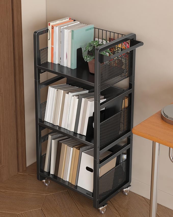 UMDONX Book Cart Heavy Duty Double-Sided by UMDONXBuyNow