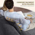 122" L Shaped Convertible Modular Couch, Cloud Couch Sectional - Image 5