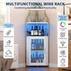 GarveeHome Corner Bar Wine Cabinet - Image 6