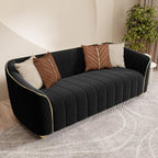 2-Piece Luxury Velvet Sofa Set for Living Room, Elegant Design Couch Set - Image 7