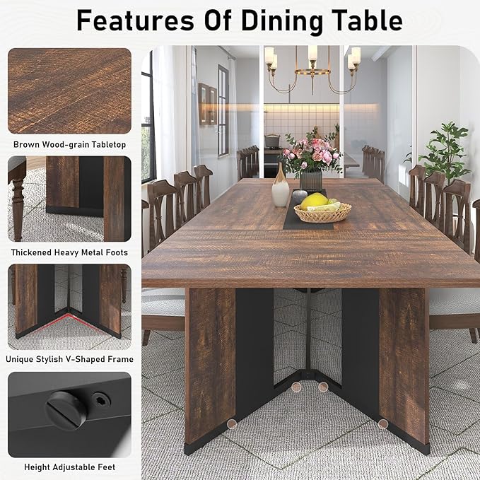 Hlivelood 94Inch Large Dining Table - Image 4