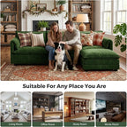 ELUCHANG Oversized 79" Modular Sectional Sofa Bed, Comfy Cloud Couch - Image 3