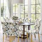 BIETYONE Stretch Dining Chair Covers Set of 4, Soft Removable Washable Kitchen - Image 2