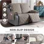 TAOCOCO 100% Waterproof Loveseat Recliner Cover, Non Slip Split Recliner Couch - Image 4