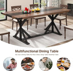 Hlivelood 71 Inch Dining Table for 6 People, Rectangular Kitchen Farmhouse - Image 7
