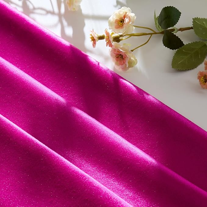 GIGIZAZA Hot Pink Velvet Pillow Covers 26x26 Decorative Pillows Pack of 2 | - Image 4