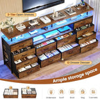 BTHFST 12 Drawers TV Stand Dresser - Image 5