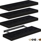 QEEIG Floating Shelves for Wall Bathroom Shelf Bedroom Kitchen Living Room by QEEIG