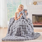 BENVWE Fluffy Faux Fur Throw Blanket - Image 8