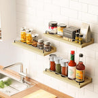 RYOFOBETTO Floating Shelves for Wall Decor, Light Brown Wood Shelves for - Image 7