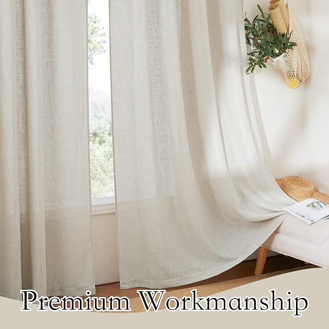 RYB HOME Semi Sheer Curtains - Image 5
