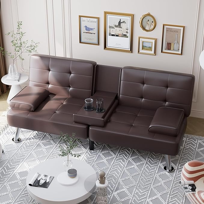 Shahoo Convertible Folding Futon Sofa Bed Sleeper Couch by BuynowfromShahoo