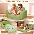 Foryoomi Extra Wide 2 in 1 Convertible Toddler Kids Couch - Image 4