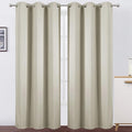 Light Beige Thermal Blackout Curtains/38 x 84 Inch/Set of 2 Panels Room by Lemomo