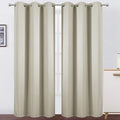 Light Beige Thermal Blackout Curtains/42 x 95 Inch/Set of 2 Panels Room by Lemomo