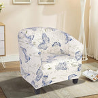 SearchI Club Chair Slipcover Stretch Barrel Chair Covers Printed Tub Chair - Image 7