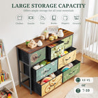 7-Drawer Dresser for Bedroom, Anti-Tip Wide Storage Organizer Fabric Chest of - Image 5