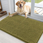 OLANLY Dog Door Mat for Muddy Paws 36x24, Super Absorbent Chenille Mud Mat | by OLANLY
