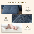 158" U Shaped Convertible Modular Couch, Cloud Couch Sectional - Image 7
