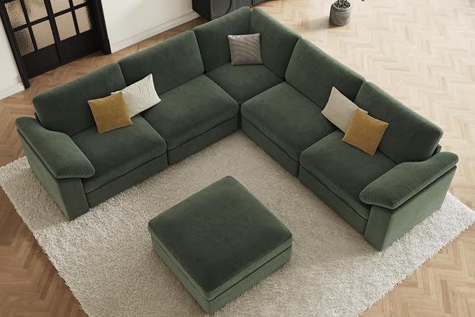 EASE MOOSE Oversized Sectional Modular Sofa, Large L Shape Sectional Couch Wide - Image 4