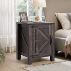 OKD Farmhouse Nightstand Set of 2, 18 Inch Rustic End Table - Image 6
