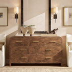 Curved 7-Drawer Dresser for Bedroom, 53.82" Wide Modern Chest of Drawers - Image 5