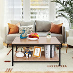 ZenStyle Industrial Coffee Table - Image 8