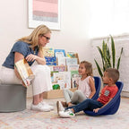 ECR4Kids Plastic Leaf Scoop Floor Rocker Seat, Classroom Furniture - Image 2
