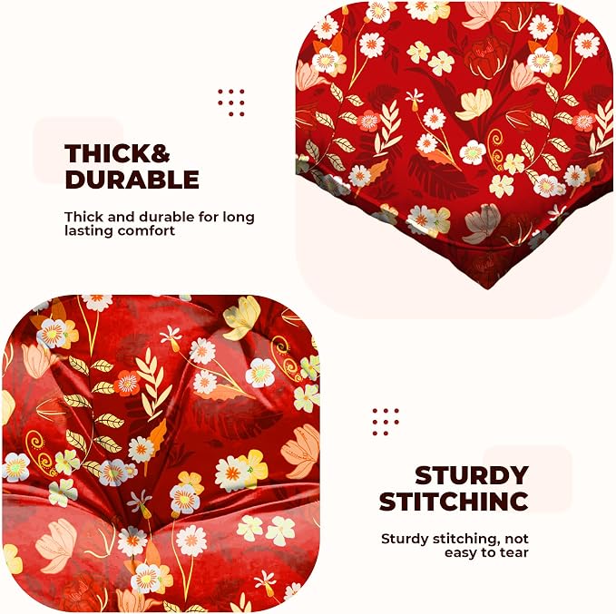 DANGHOOGY Wicker Chair Cushions, Waterproof Outdoor Loveseat Cushions - Image 5