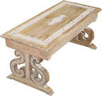 Lightnpro Mango Wood Rectangular Coffee Table - Image 6