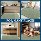 OLANLY Dog Door Mat for Muddy Paws 32x20, Super Absorbent Chenille Mud Mat | - Image 8