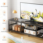 VECELO TV Stand with Power Outlets - Image 3
