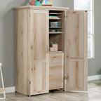 Sauder Miscellaneous Storage Craft & Sewing Armoire, Pacific Maple finish - Image 2