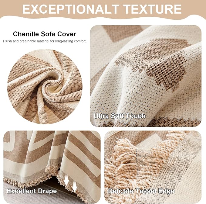 VClife Boho Couch Cover, Washable Sofa Cover - Image 7