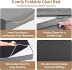 BeBen Folding Sofa Bed Chair, Convertible Sleeper Chair Futon Couch, Foldable - Image 7