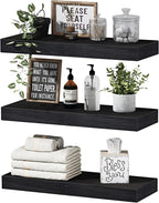 QEEIG Floating Shelves for Wall Bathroom Shelf Bedroom Kitchen Living Room by QEEIG