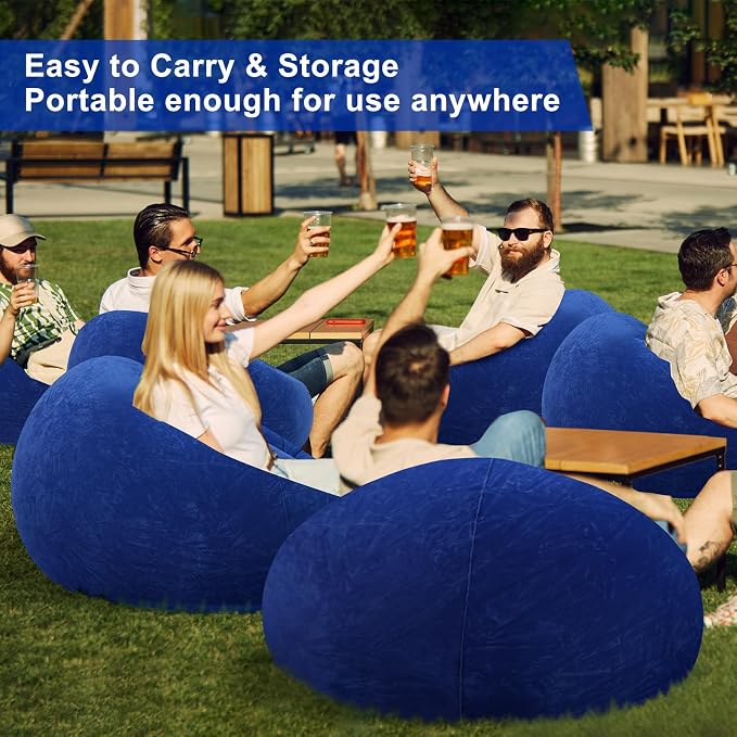 Realspring 6 9 12 Pcs Inflatable Bean Bag Chairs - Image 6