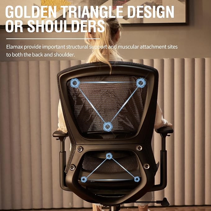 ELABEST Ergonomic Mesh Office Chair, Comfy Computer Desk Chair - Image 5