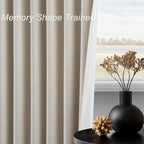 Topfinel Beige White 100% Blackout Curtains 72 Inches Long 2 Panels - Image 5