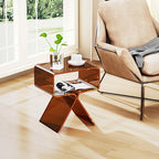 Acrylic Nightstand Side Table Modern Design Clear Home Decor Display End Table - Image 4