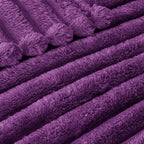 Exclusivo Mezcla Striped Queen Size Fleece Blanket - Image 4