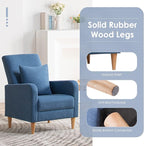 COLAMY Mid-Century Modern Upholstered Accent Chair - Image 4