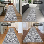 HEBE Hallway Runner Rug 2'8''x8', Washable Non Slip Kitchen Rug Runner | Soft - Image 5