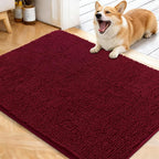 OLANLY Dog Door Mat for Muddy Paws 40x32, Super Absorbent Chenille Mud Mat | by OLANLY